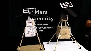 Mars Helicopter Ingenuity DIY model | Science models for Childrens | Mars Drone | Go to Mars