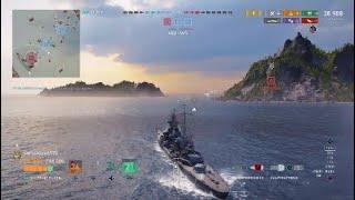 World of Warships: Legends Prinz Eugen T7 vs. Plymouth Mögliches Vorgehen