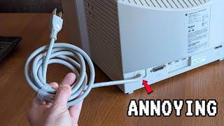 Quality of life: Adding a proper IEC mains power input jack to a monitor