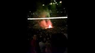 Pyrotechnik, König Pilsener Arena Oberhausen, Deutschland - Griechenland