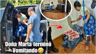 Chino lleva como toda una Reyna a mostrale su casa a Doña Marta/Asta gusanos tenía en su ropa