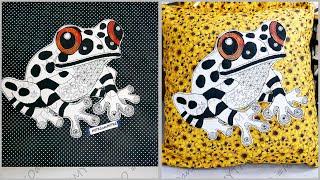 PDF Pattern | Embroider a frog applique with me | Step-by-Step Sewing Tutorial @MYTKOandMYTKO