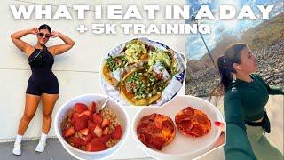 FULL DAY OF EATING *realistic* + Training for my FIRST 5k run