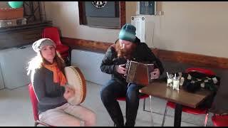 Parson's Pond Jig | Traditional Newfoundland Music Stephanie Payne, bodhrán, & Daniel Payne, cardeen