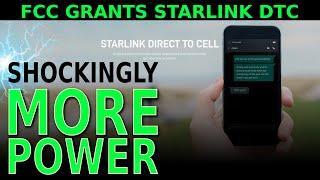 FCC Grants Shocking Power Bump To Starlink DTC