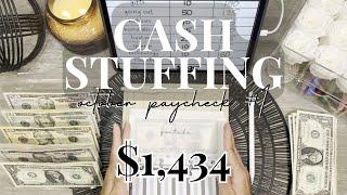 Cash Stuffing October Paycheck 1 | $1,434 #cashenvelopestuffing #cashenvelopesystem #cashbudgeting