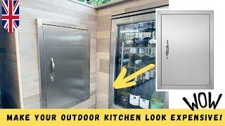 Make Your Outdoor Kitchen Look MORE Expensive With These Doors - PART NINE - BUDGET DIY HACK