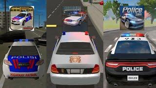 AAG Polisi Simulator vs Police Patrol Simulator vs Police Sim 2022 - Android police Games Comparison