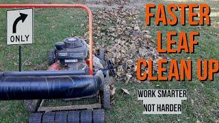 A Simple Way to Mow Leaves on the Lawn