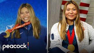 Chloe Kim’s Overjoyed Reaction to Her Olympic Halfpipe Gold Medal Win | The Olympic Show | Peacock