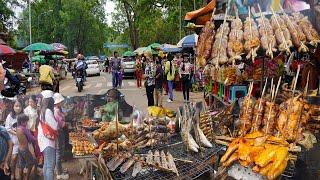 The Best Cambodian Rural Food @Phnom Oudong - Amazing Various Different Countryside Food in Resort