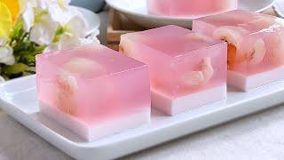 Lychee Agar-agar Jelly Recipe | Agar-agar Recipes | 荔枝燕菜糕果冻食谱