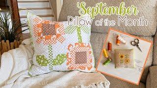  September  Quilty and Stitchy Pillow of the Month (Beginner Friendly!)