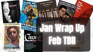 Jan Wrap Up || Feb TBR || Our short-on-time edition