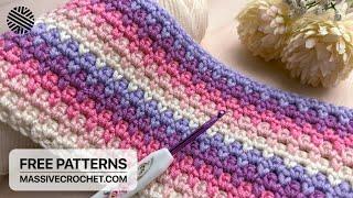 SUPER EASY & UNUSUAL Crochet Pattern for Beginners!️Crochet Stitch for Baby Blanket & Bag