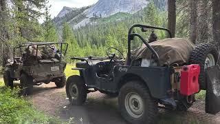 Vintage Flat Fender Jeeps on Dusy Ershim Trail 2024 - Part 1