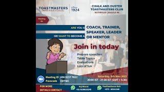 Meeting #64 | Chalk & Duster Toastmasters Club