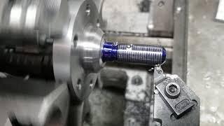 Chasing threads on a lathe today
