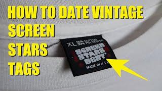 How To Identify Vintage Screen Stars T-Shirt Tags - For Beginners Thrifting Tip