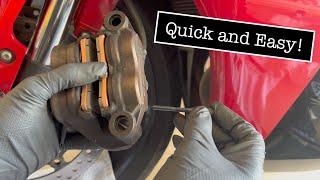 How To: CBR600RR Changing Front Brake Pads | SportbikePOV