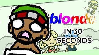 Basically Frank Ocean's "BLONDE" in 30 Seconds