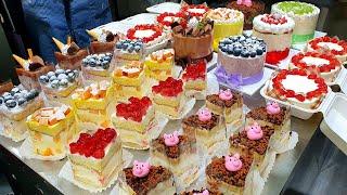 Great variety of delicious cakes! Making popular Korean cakes