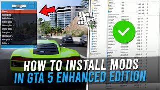 How To Install Mods in GTA 5 Enhanced Edition 100% Work  | Install Enhanced Native Trainer |