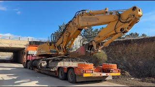 Transporting Liebherr 954 & Caterpillar D9T With MAN TGA 48.530 - 4K – Sotiriadis/Labrianidis