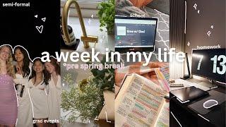 Week In My Life | Last Days Before Spring Break | semi-formal, grad events etc.