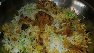 Chicken Dum Biryani / Homestyle Chicken Dum Biryani in Kannada