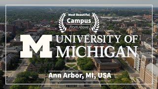 USA- University of Michigan | The Most Beautiful Campus Tour | Ann Arbor | 4K Drone