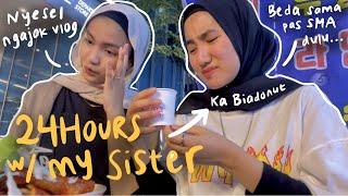 24 JAM NGEVLOG SAMA KAKAK AKU Ikut Keliling Kota SMA Kita Dulu, Busan!