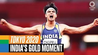   India's gold medal moment at #Tokyo2020 | Anthems