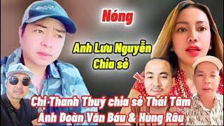 Mr. Luu Nguyen shares with Doan Van Bau, Hung Rau & volunteer Thai Tam