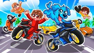 Me Convertí en PERRO en Caos de MOTOCICLETAS en Roblox!