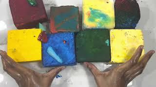 PowderDream Dyed Gym Chalk Blocks ft. Alz Flakey Dye| So Satisfying