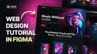 UX/UI Design Tutorial in Figma  - Design Modern Website from Scratch