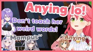 ID girls teaching Miko some "Indonesian Elite Words"