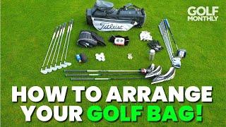 HOW TO ARRANGE YOUR GOLF BAG!!