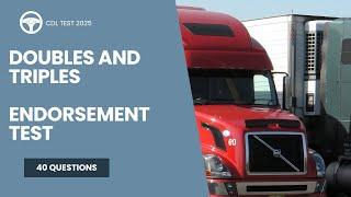 Doubles and Triples Endorsement Test - 2025