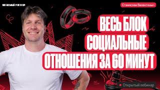 Весь блок социальные отношения за 60 минут | ЕГЭ по обществознанию 2024 | Валентиныч