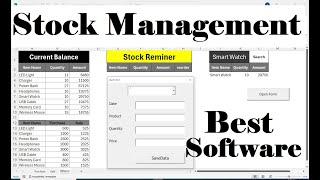 Create a Stock Management System in Excel with VBA | Complete Tutorial