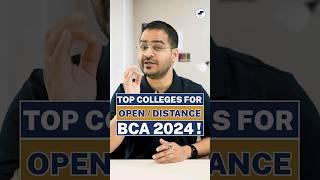 Top Distance BCA Colleges! Open BCA Top Colleges! BCA Course 2024 #shorts #bca #openbca #viral