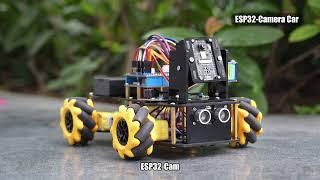 ACEBOTT Smart car kit New Release | QD002 ESP32 IR Remote Smart Tank Robot Car Kit with Camera Pack