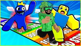 EN HIZLI KOŞAN BLUE KAÇAR | RAINBOW FRIENDS RACE ROBLOX | HAN KRAL EKİP