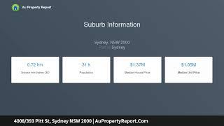 4008/393 Pitt St, Sydney NSW 2000 | AuPropertyReport.Com