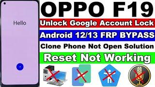 Oppo F19 FRP Bypass Android 12/13 Without Pc - New Trick 2023 | OPPO F19 Unlock Google Account Lock