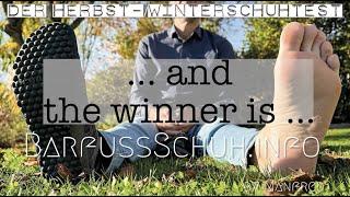 Die Testauswertung: ...and the WINNER is... – Barfußschuhe Test Herbst/Winter 2022/23