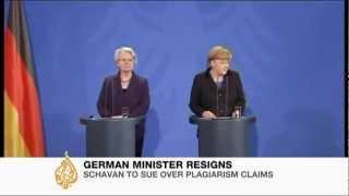 German minister resigns amid plagiarism scandal