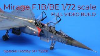 Mirage F.1B/BE 1/72 scale  model build, Special Hobby 72291